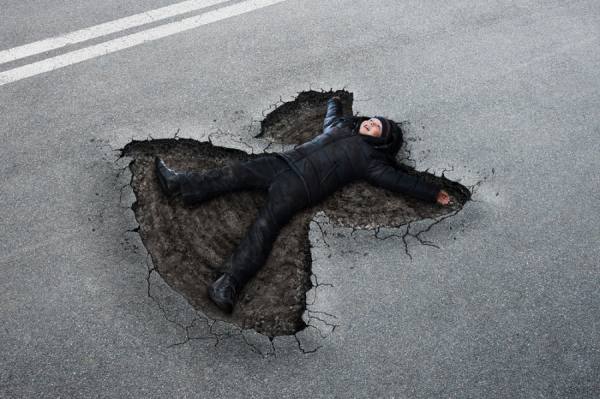 Photograph Lev Savitskiy Asphalt Angel on One Eyeland